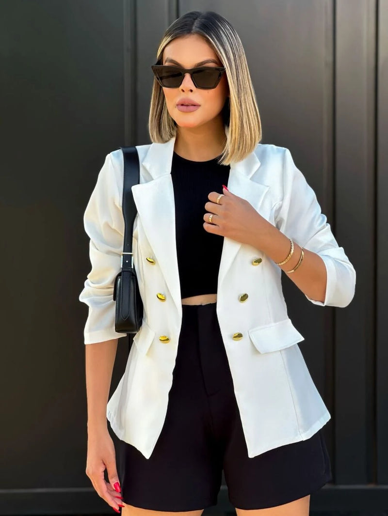 Blazer Alfaiataria Botões Bianca