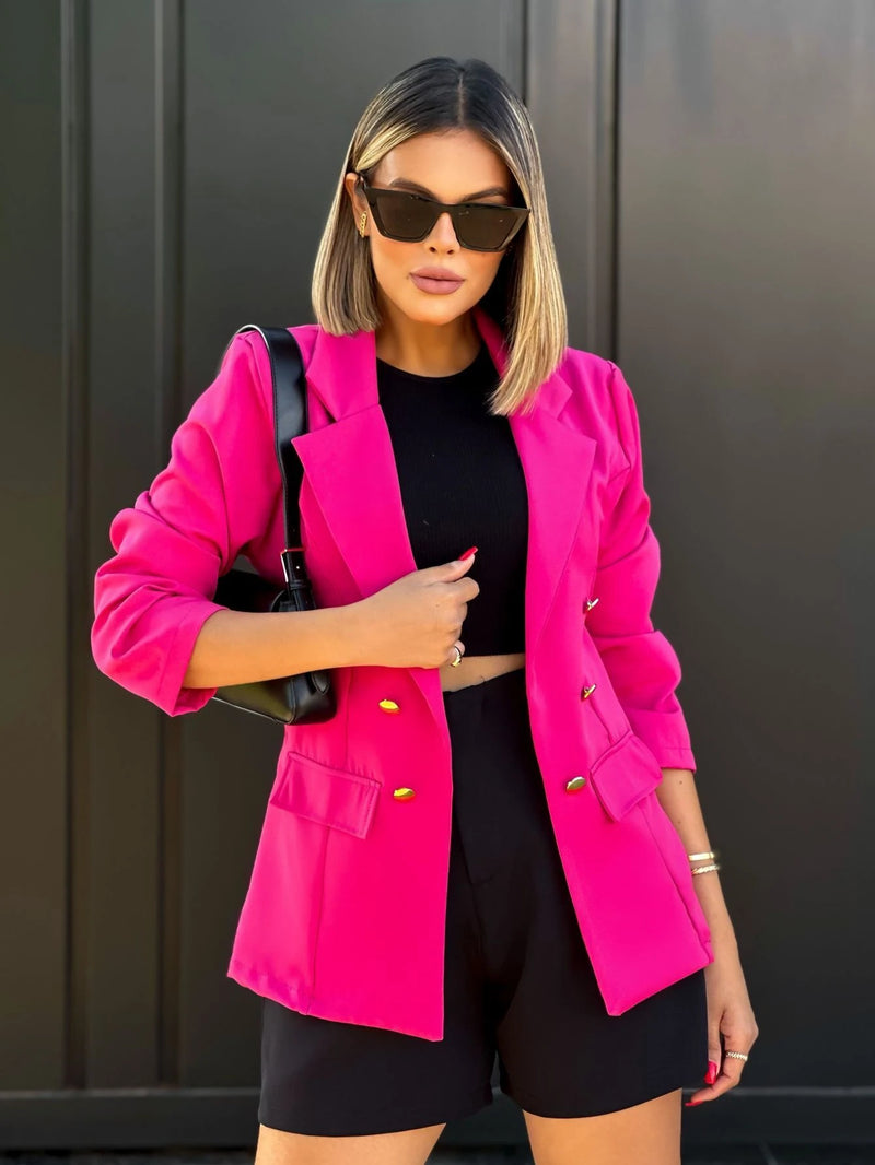 Blazer Alfaiataria Botões Bianca